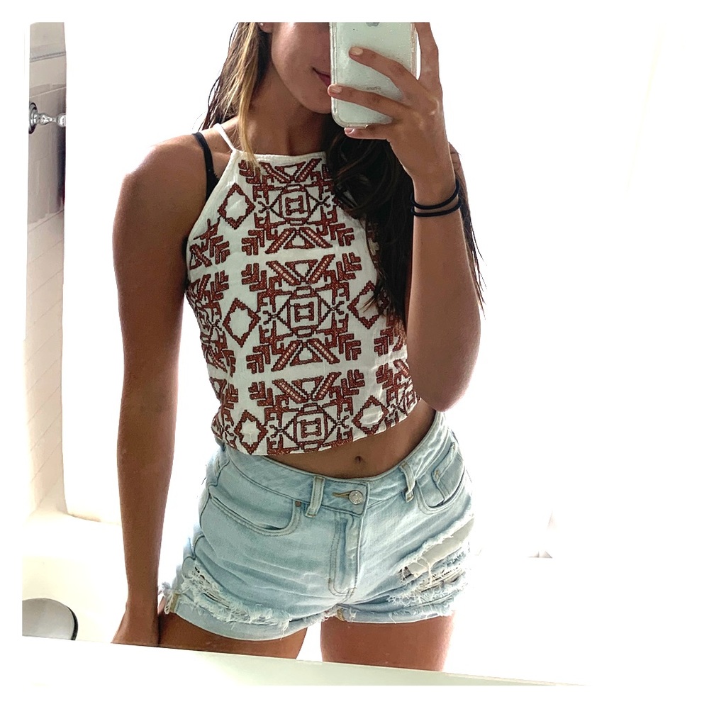 Abercrombie and Fitch Aztec Style Crop Top